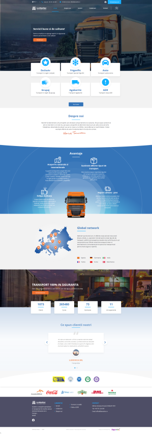 LaMaritec - Website de prezentare casa de expeditii/transport