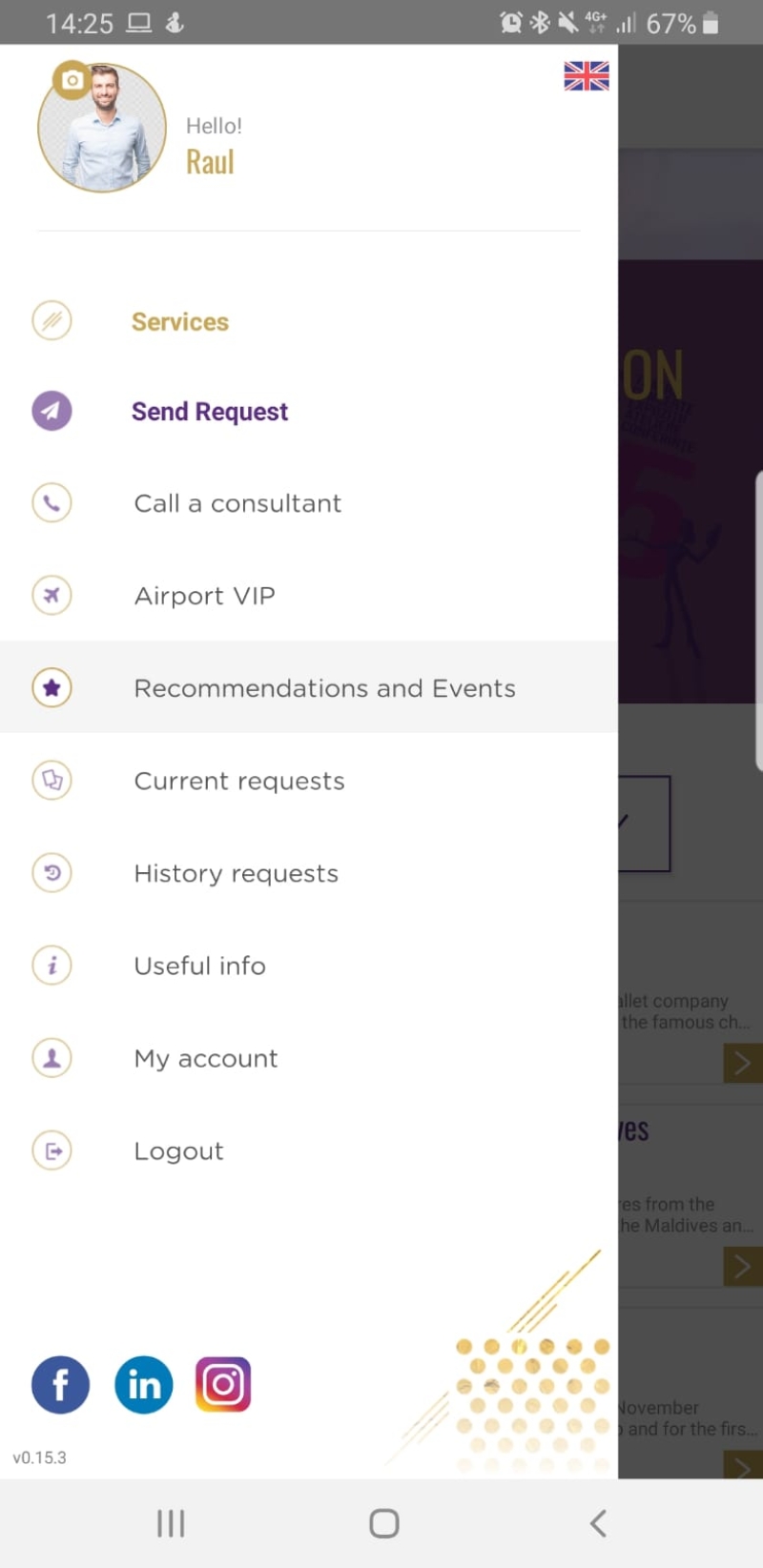 Aplicatie Mobile Android & iOS dedicata serviciilor de concierge - Consiergo