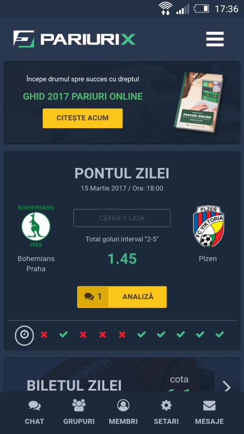 Aplicatie Mobile Pariuri Online Android & IOS - PariuriX