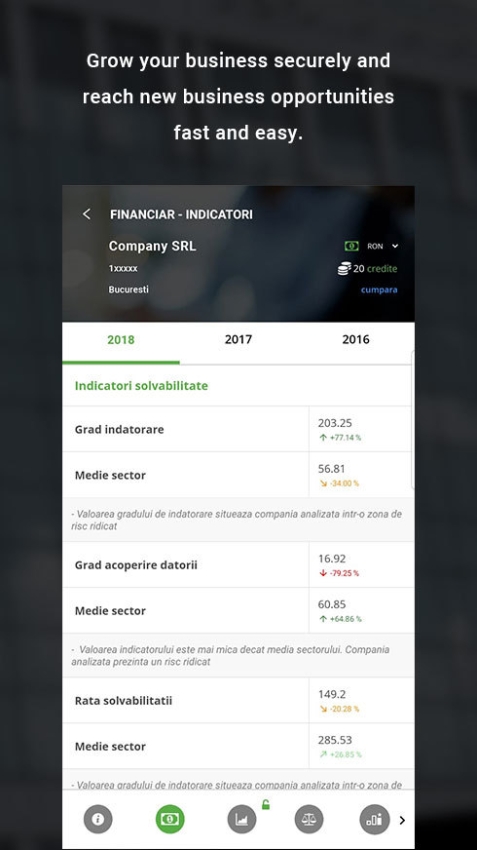KeysFinder - Aplicatie mobile pentru verificarea in timp real a informatiilor despre companiile din Romania