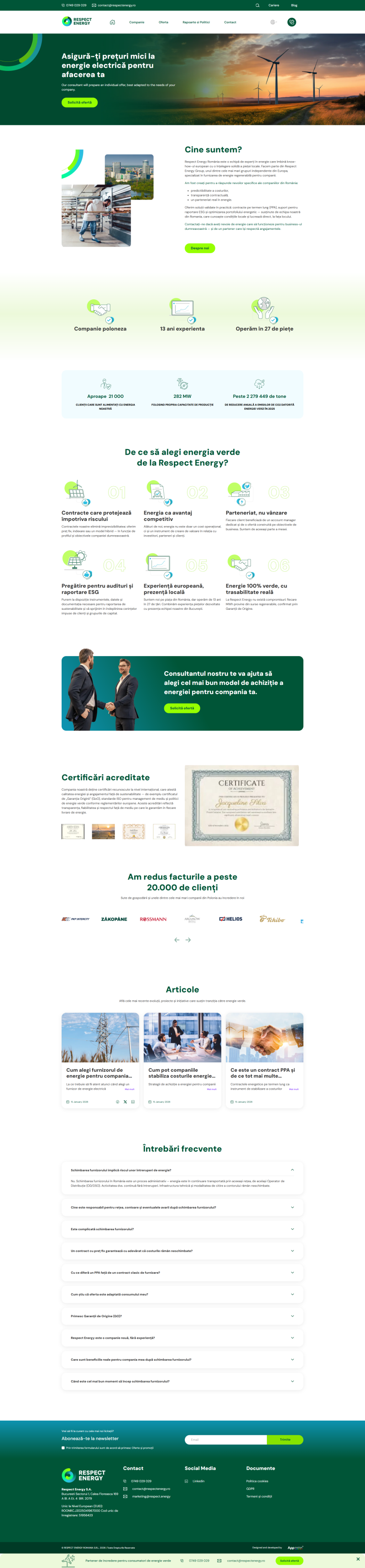 Respect Energy – Platforma WEB