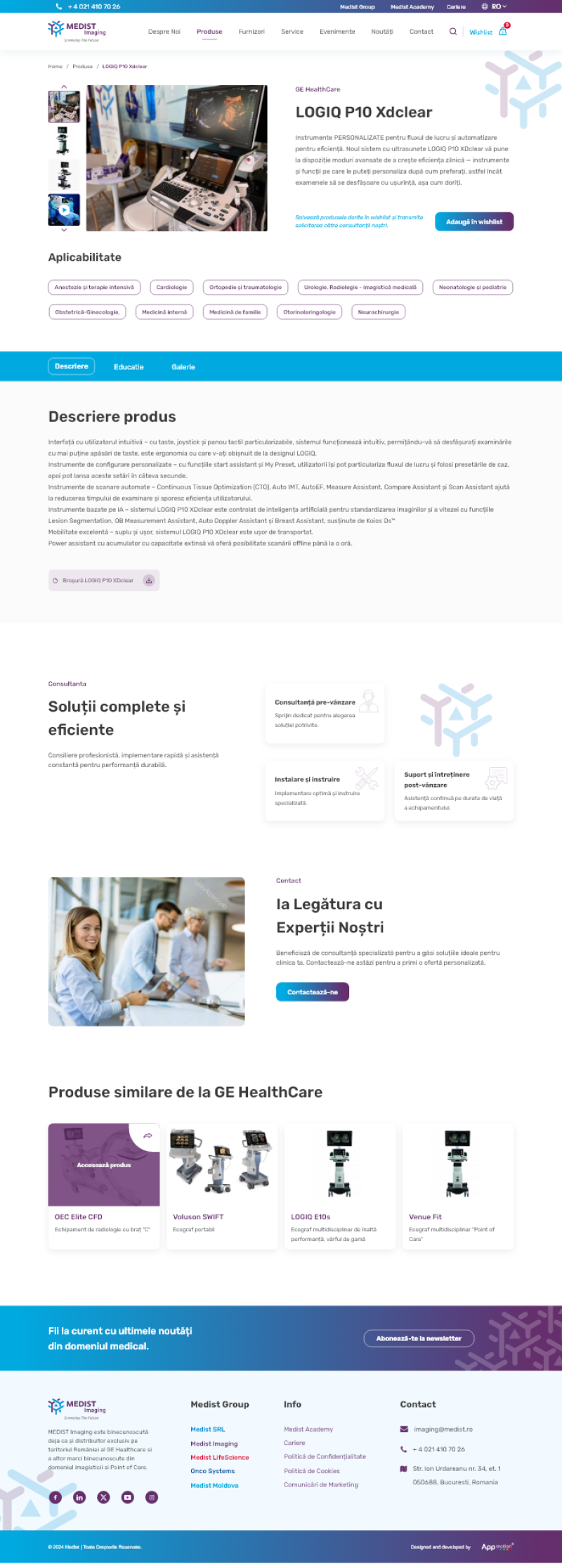 Medist Group – Website de prezentare