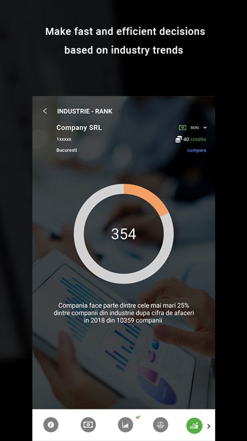 KeysFinder - Aplicatie mobile pentru verificarea in timp real a informatiilor despre companiile din Romania