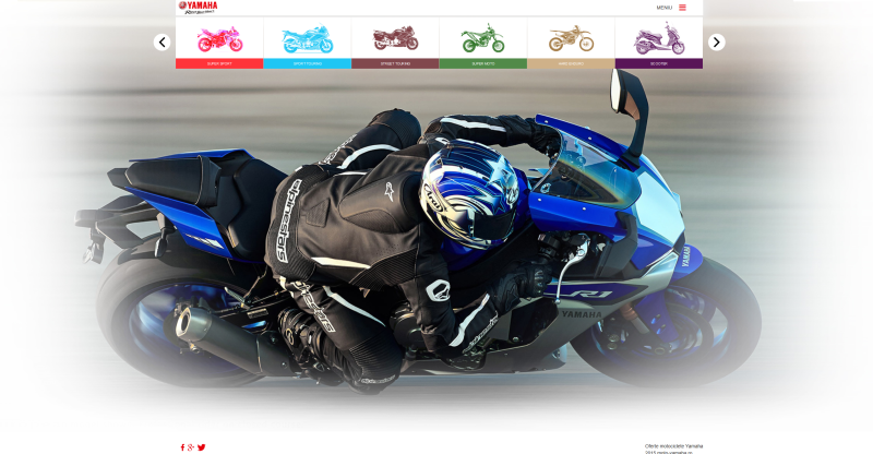 Site Prezentare Motociclete Yamaha