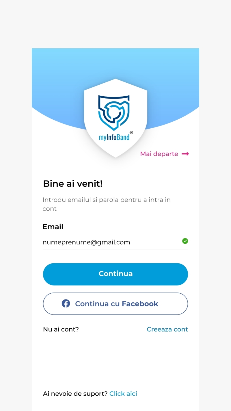 myinfoBand - Aplicatie mobile Android si iOS pentru gestionarea istoricului medical