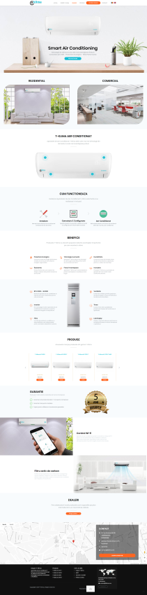 Website de Prezentare Profesional pentru Brandul T-Klima