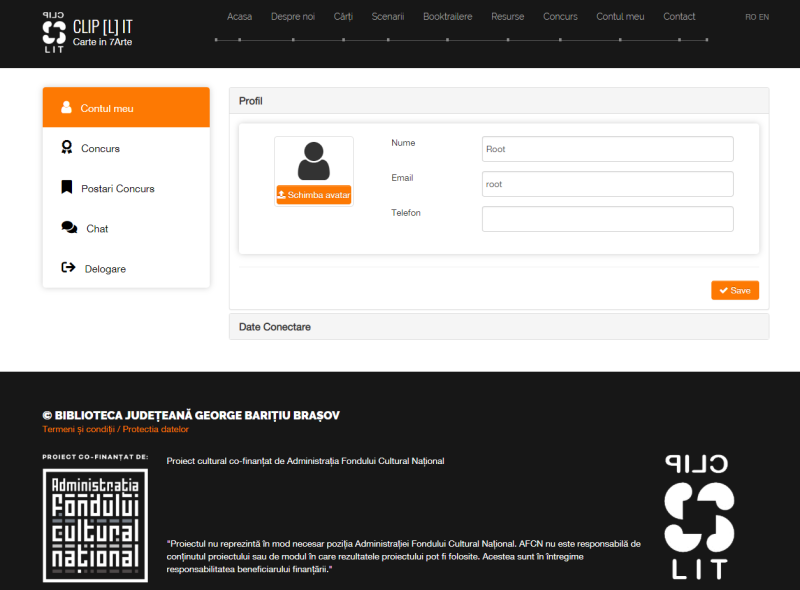 Dezvoltare Website Booktrailere - Proiect Cultural 'CLIPLIT'