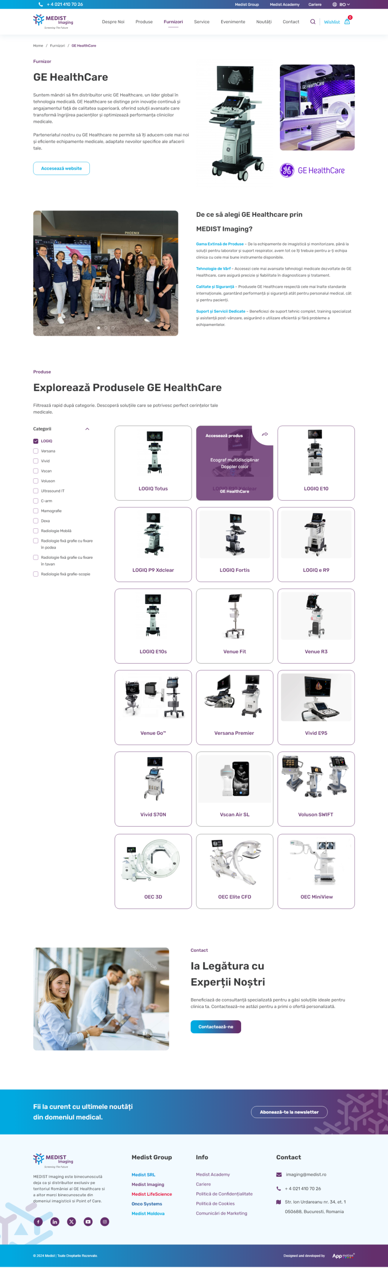 Medist Group – Website de prezentare