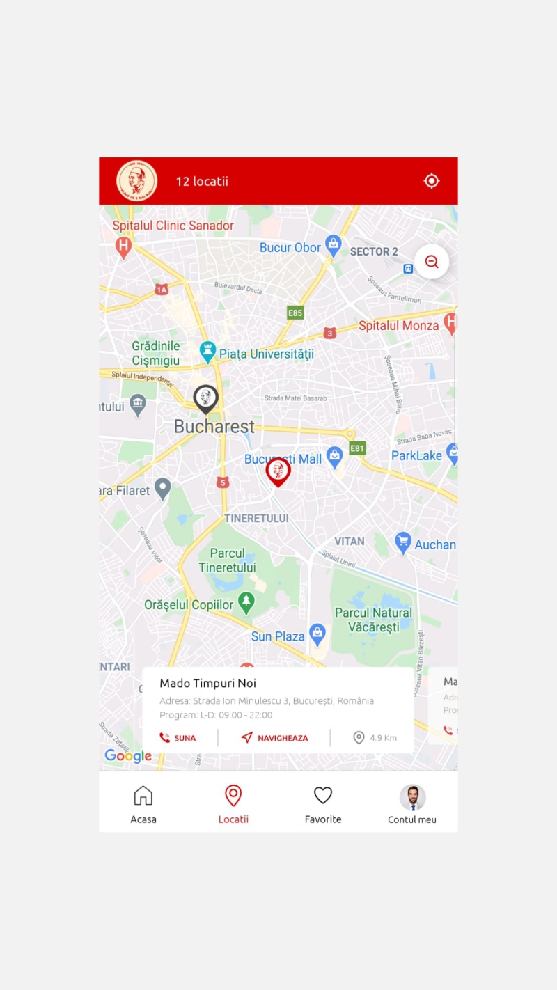 Mado - Aplicatie mobile pentru prezentarea meniului restaurantului