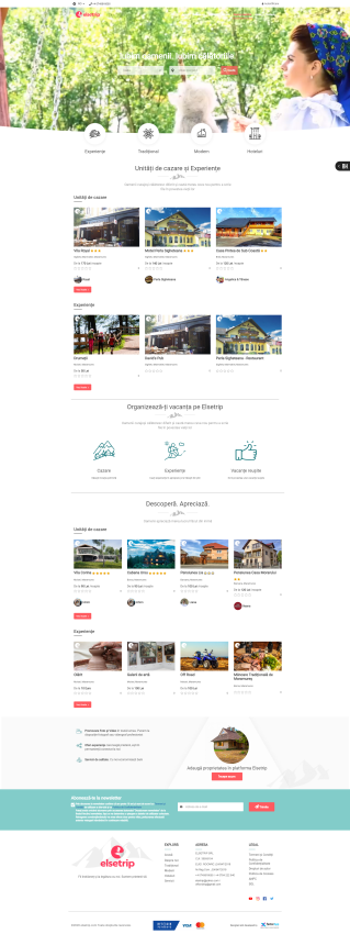 Elsetrip - Platforma web si website pentru listare si promovare unitati de cazare