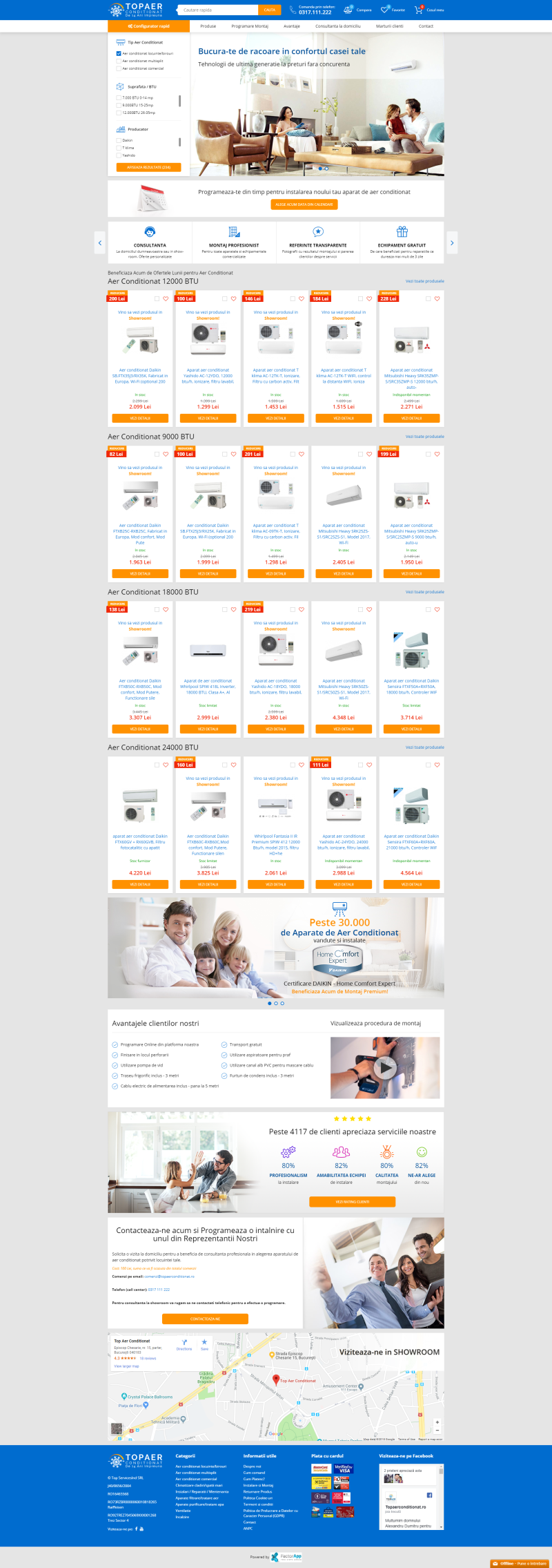 Platforma Ecommerce & Sistem CRM Administrare Comenzi - Top Aer Conditionat 