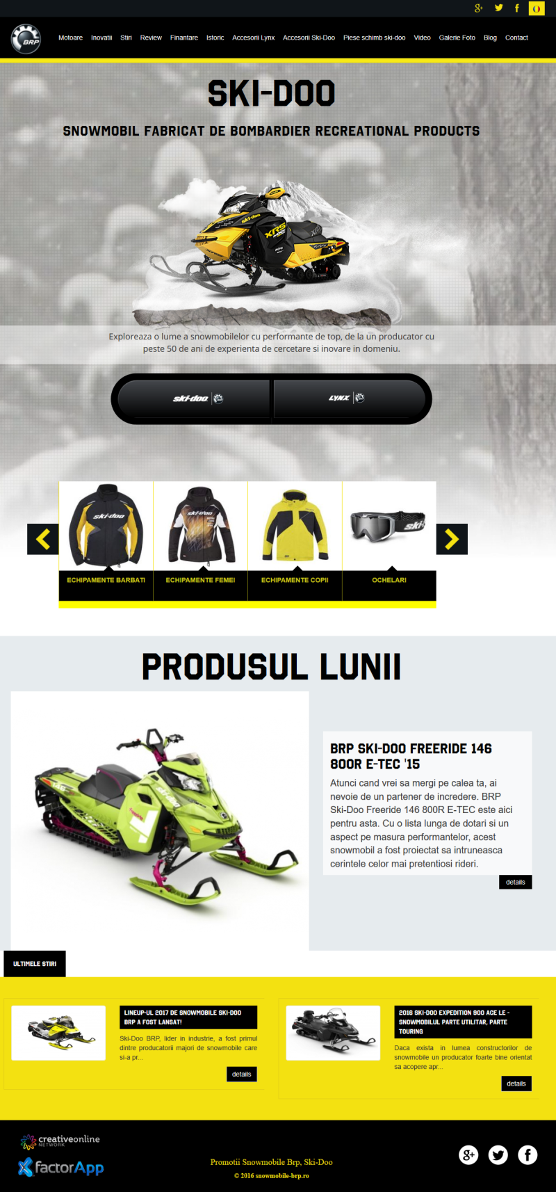 Platforma Comercializare Snowmobile