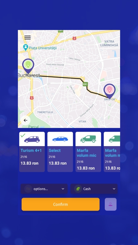 Jumbo Drive - Aplicatie Android si iOS ride sharing